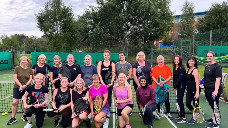 All women's tennis session at Burnley Lawn Tennis Club