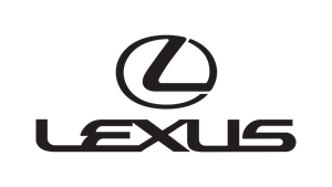 Lexus logo in black with a transparent background