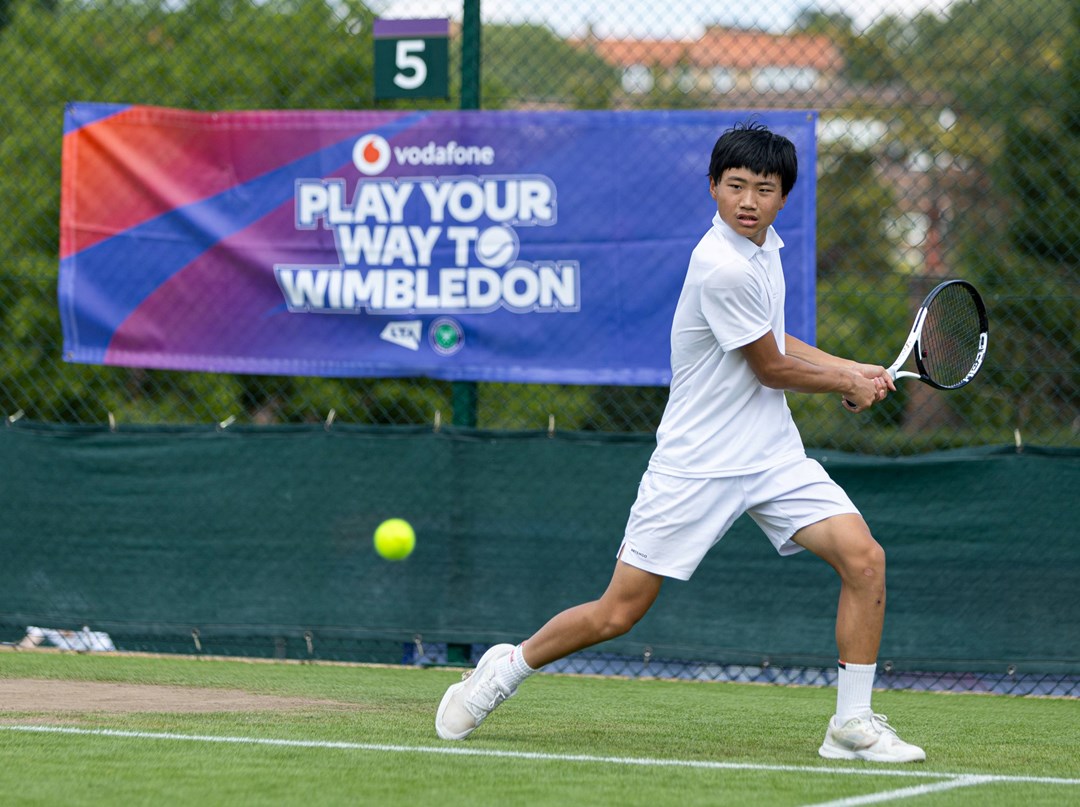Junior player competing at Play Your Way To Wimbledon