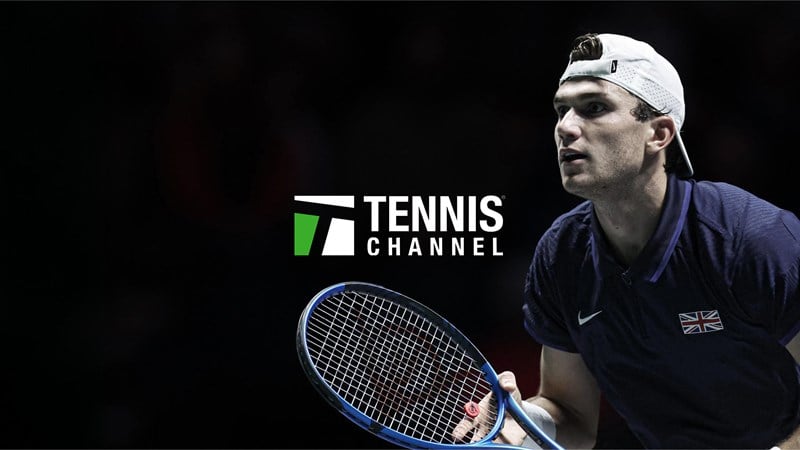 Tennis Channel giveaway promotion featuring Jack Draper