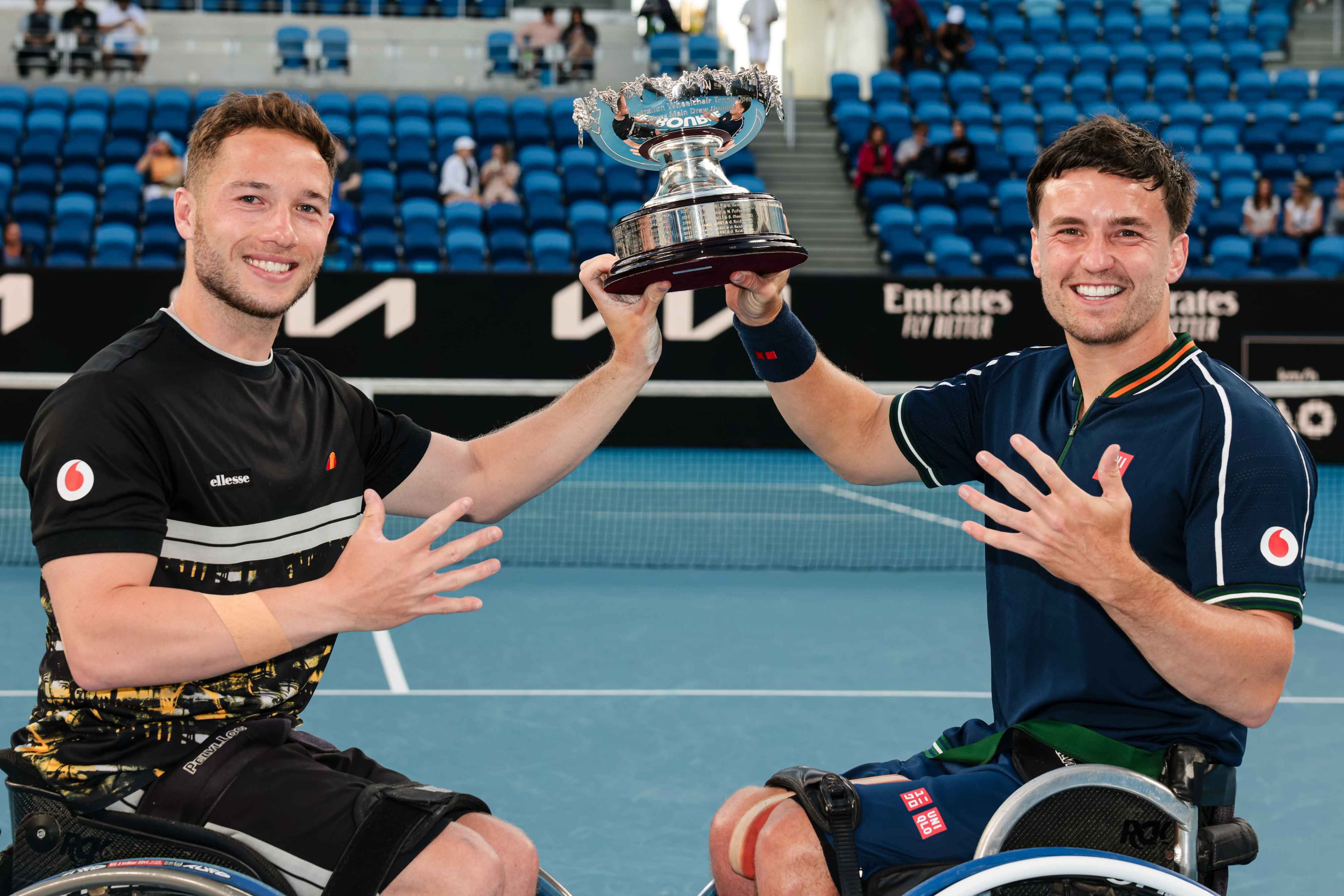 Australian Open 2024: Alfie Hewett & Gordon Reid Lift Fifth Doubles ...