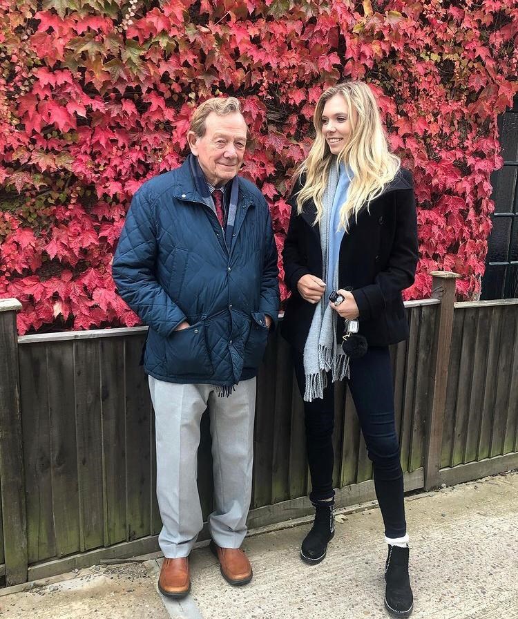 Katie Boulter with her grandfather