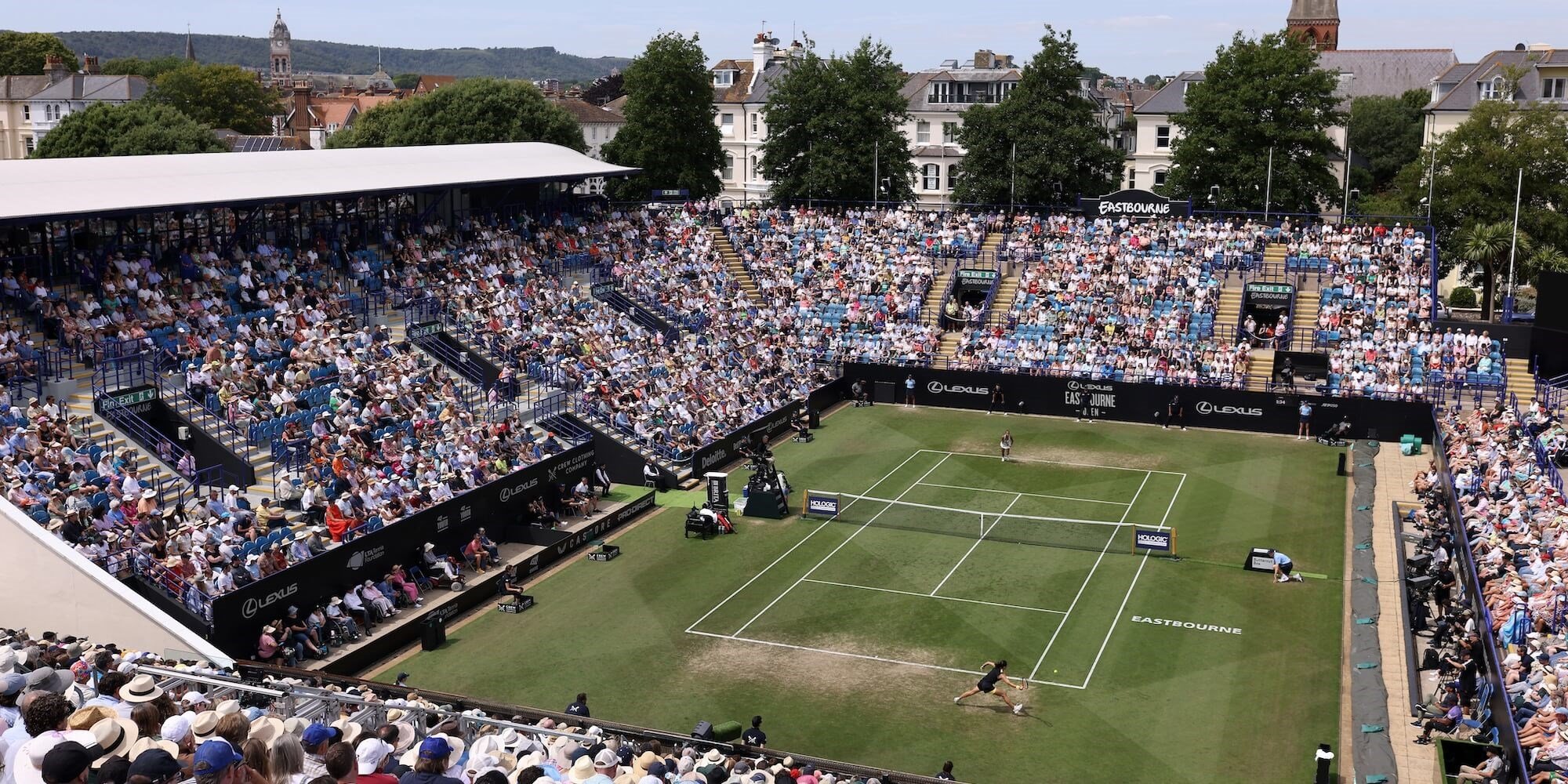 Centre court at the Lexus Eastbourne Open