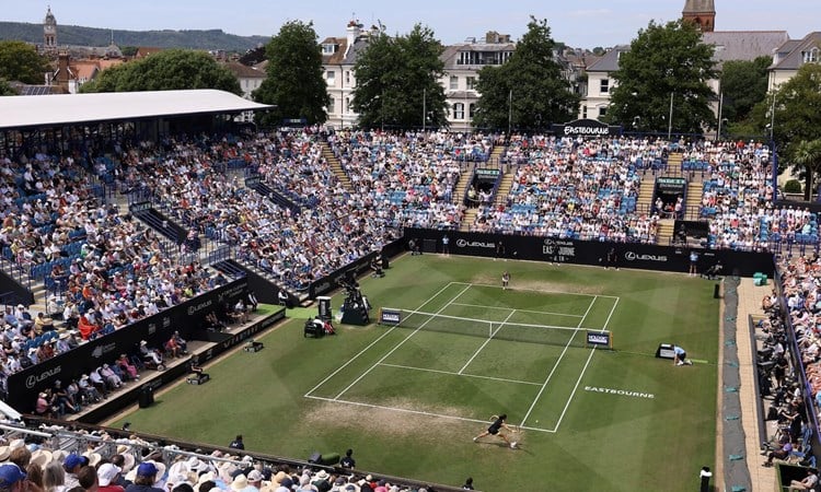 Centre court at the Lexus Eastbourne Open