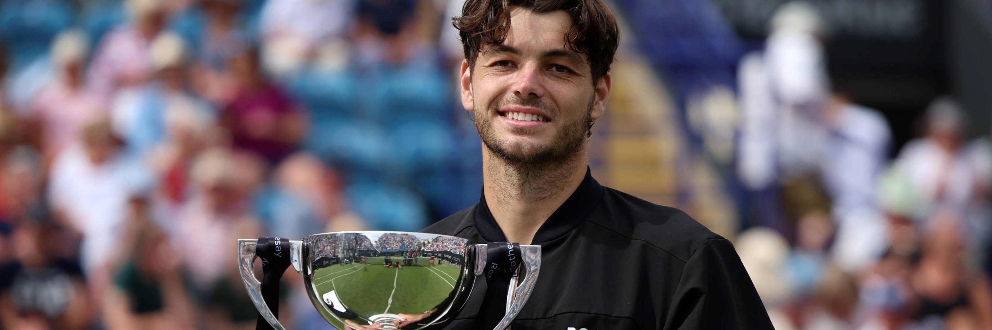 Taylor Fritz holding the Eastbourne title for a third time in 2024