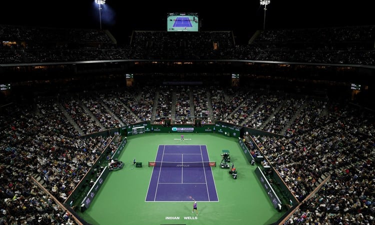 Centre Court view at the BNP Paribas Open Indian Wells