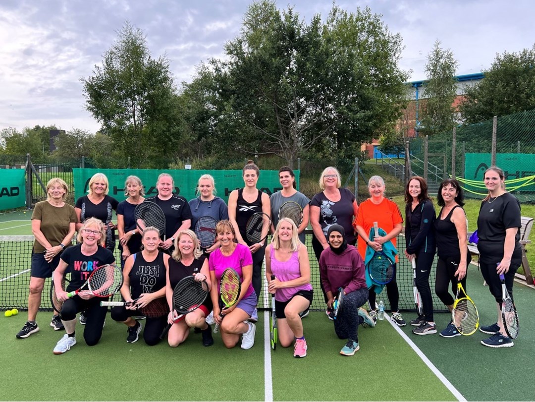 All women's tennis session at Burnley Lawn Tennis Club