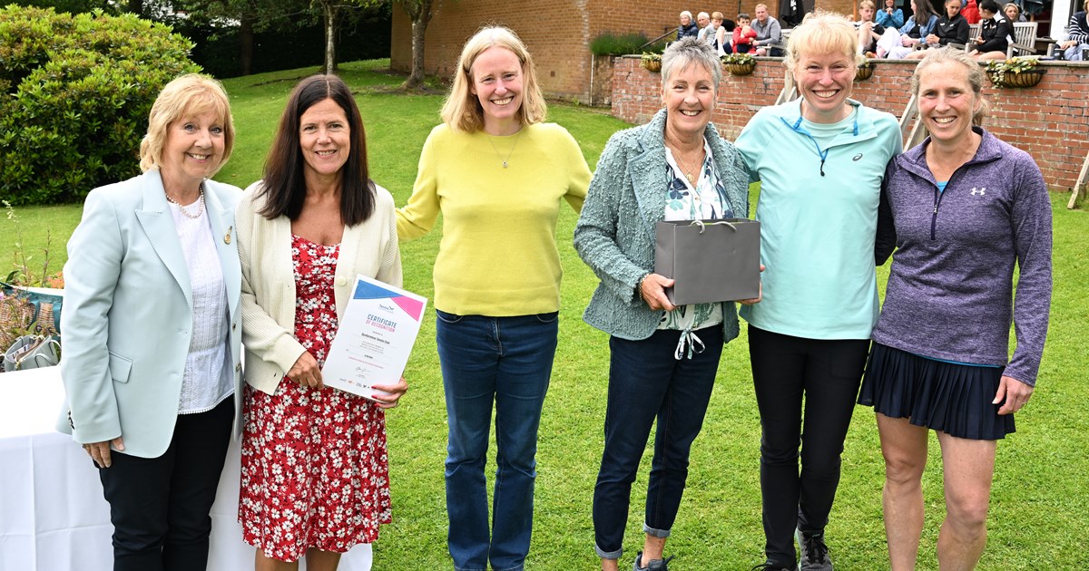 Dunfermline Tennis Club honoured for record success as Women’s Scottish Cup turns 100