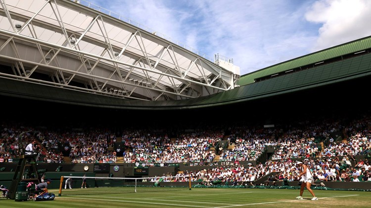 Inside Centre Court at Wimbledon