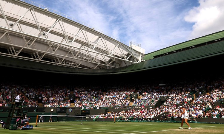 Inside Centre Court at Wimbledon