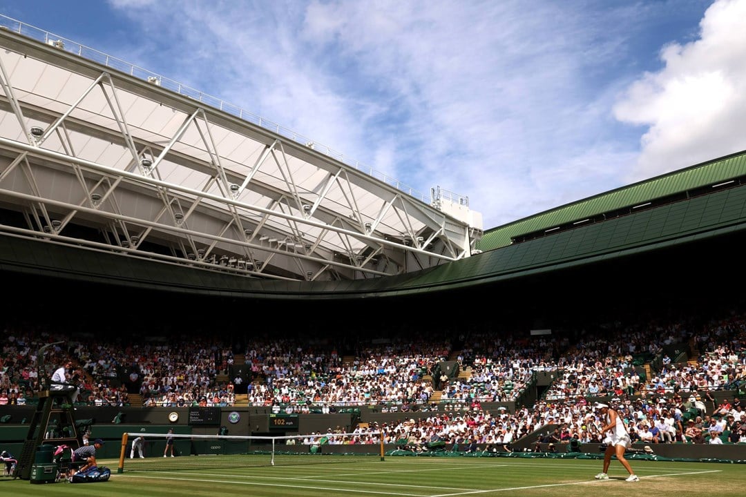 Inside Centre Court at Wimbledon