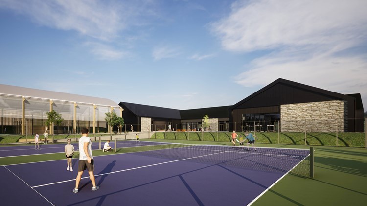 Designs of the Park of Kier tennis facilities