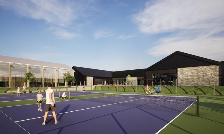 Designs of the Park of Kier tennis facilities
