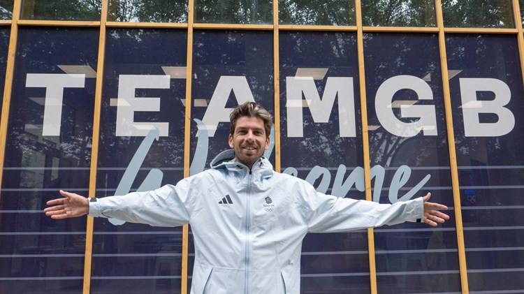 Cam Norrie outside the Team GB HQ at the 2024 Paris Olympics