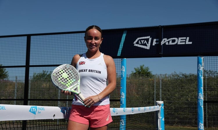 British No.2 padel star Aimee Gibson