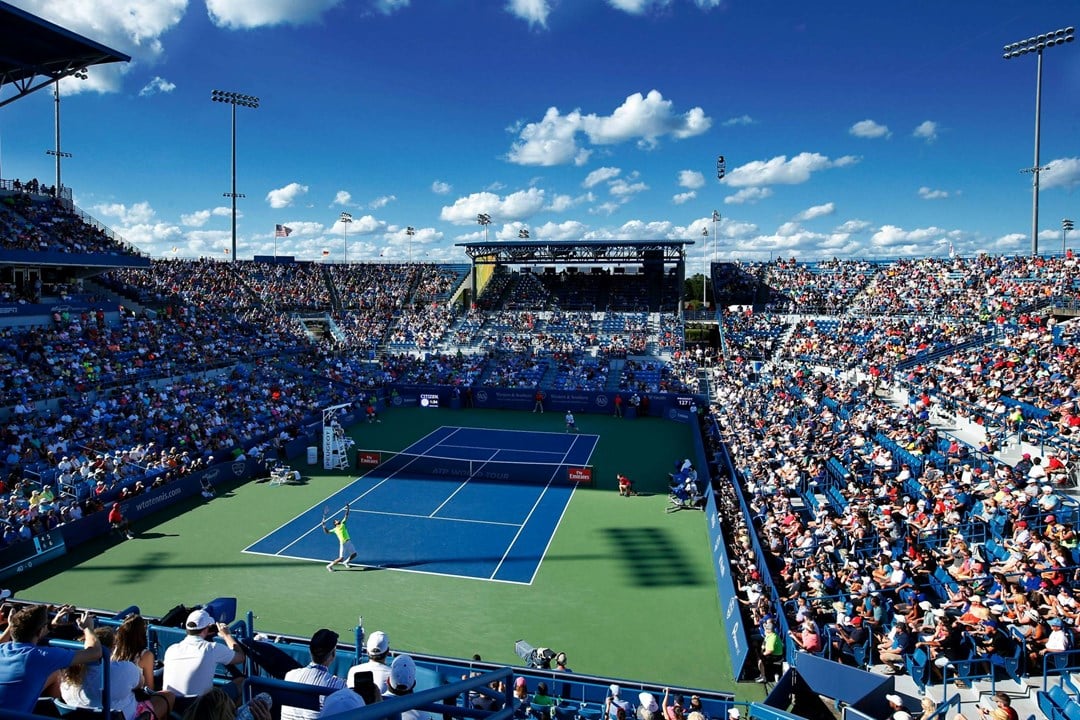 General view of the Cincinnati Open Centre Court