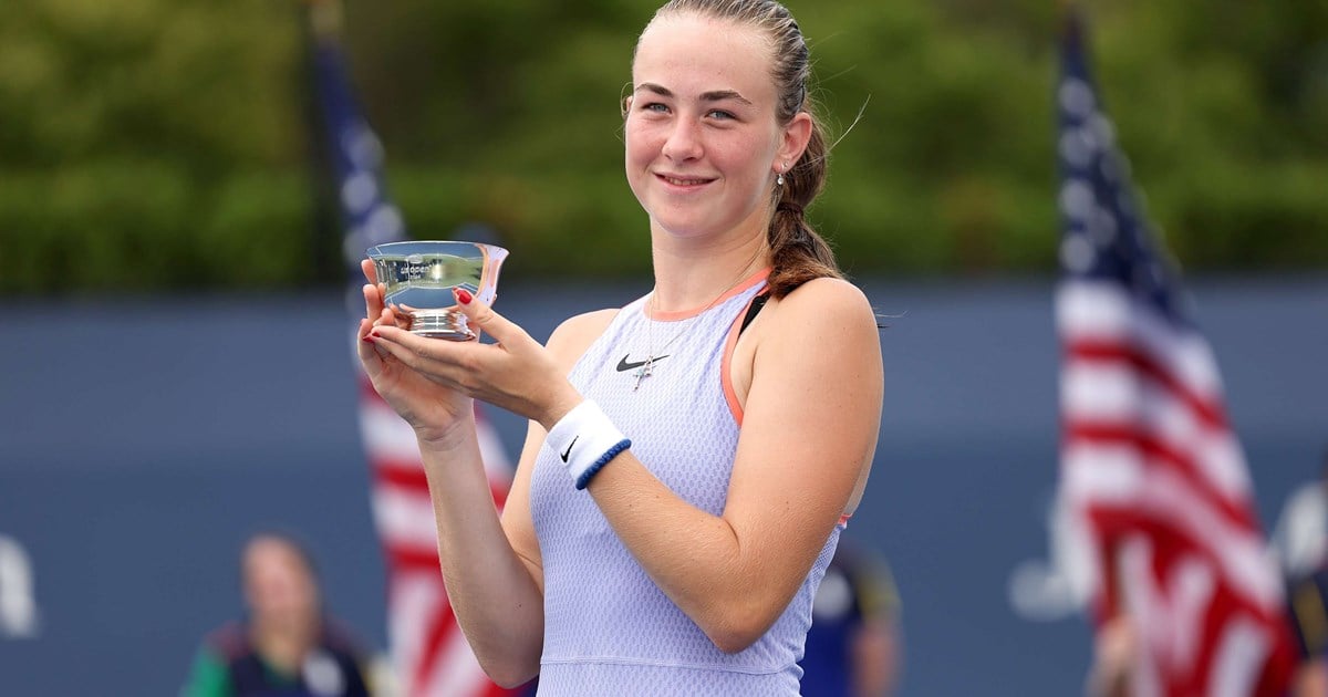 15-year-old Mika Stojsavljevic becomes first Brit in 15 years to win US Open junior title