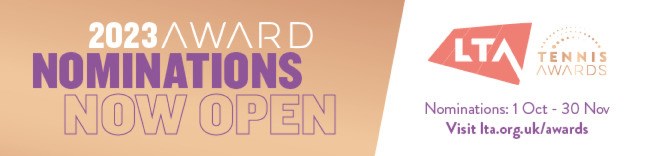 2023 LTA Tennis Awards nominations banner