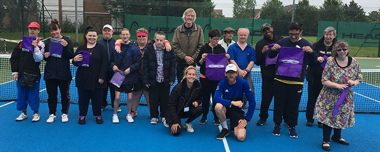 The No barriers tennis programme at the Riverside tennis club in Bedfordshire