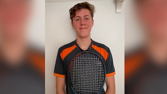 Reuban Newman-Billington who was named young person of the year at the 2021 LTA tennis awards