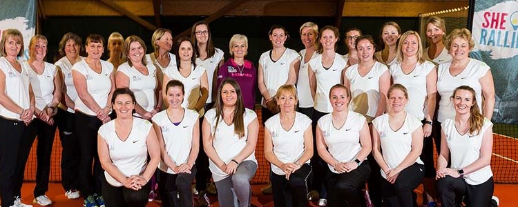 Group of women with Judy Murray
