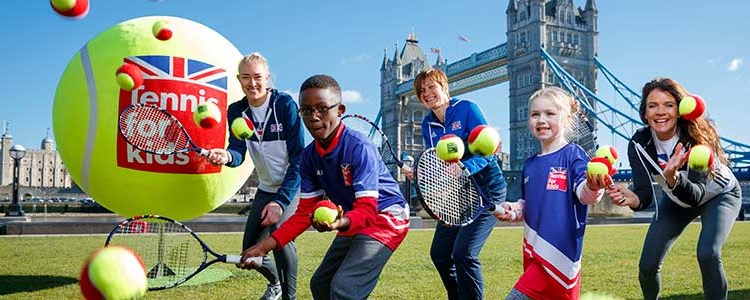 Tennis for Kids launch in London with Jocelyn Rae and Annabel Croft