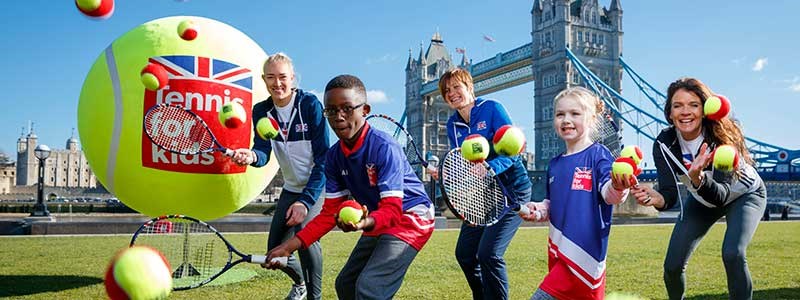 Tennis for Kids launch in London with Jocelyn Rae and Annabel Croft