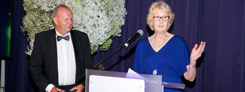 Cathie Sabin presented with LTA's Carl Aarvold Award