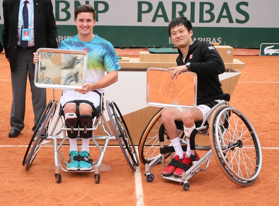 Gordon Reid and Shingo Kunieda, Roland Garros 2016 doubles champions