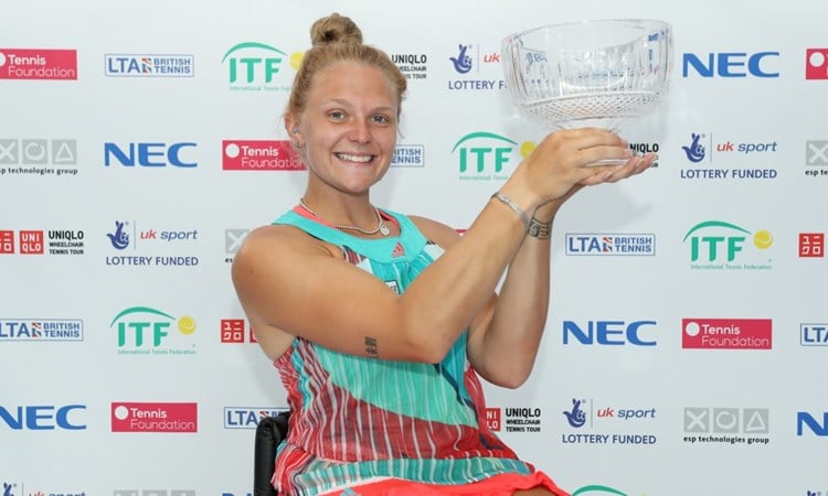 Jordanne Whiley British Open Trophy