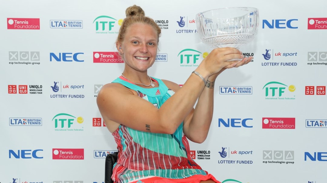 Jordanne Whiley British Open Trophy