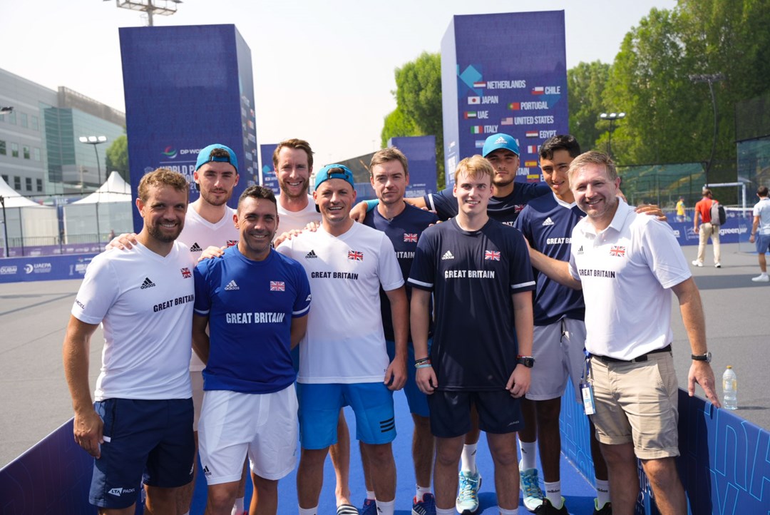 The British men's team at the World Padel Championships in Dubai