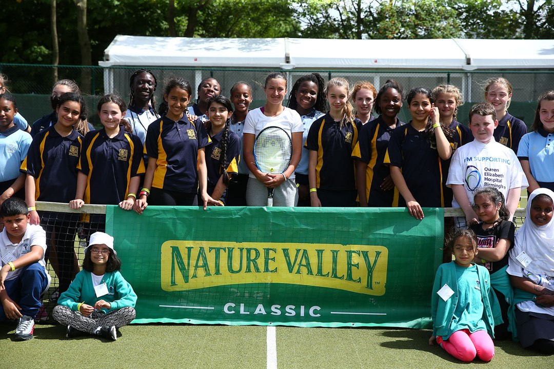 Dalila with group at Nature Valley Classic