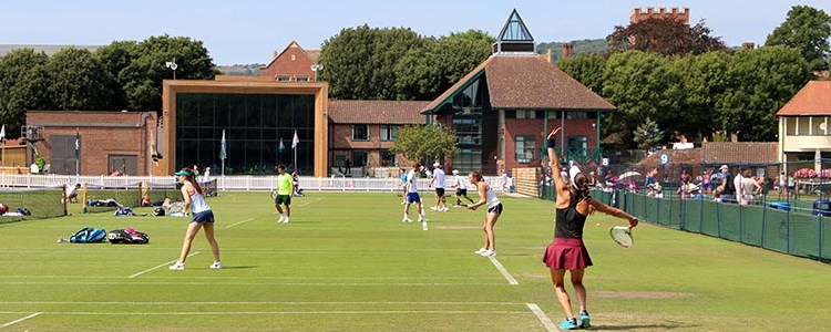 Tennis players at the 2018 eastbourne summer county cup