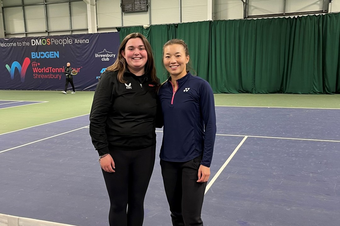 LTA Rising Star of the Year 2023 Amy Dannatt with Lily Miyazaki