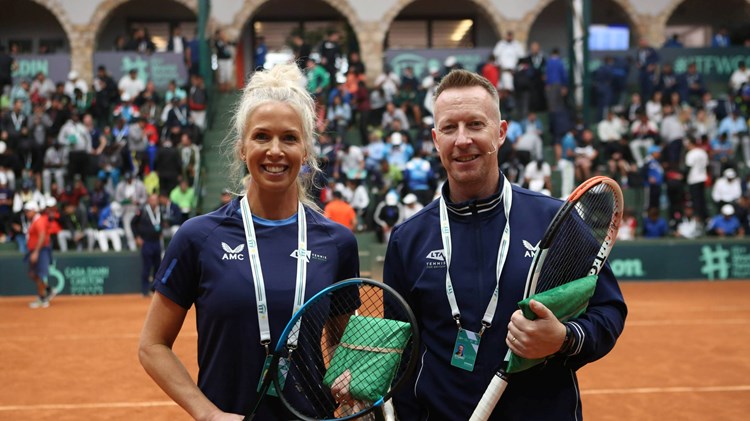 Isla Smith and Stu Twigg at the ITF World Coaches Conference