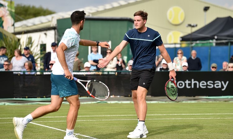 Henry Patten and Julian Cash at the Rothesay Open Nottingham