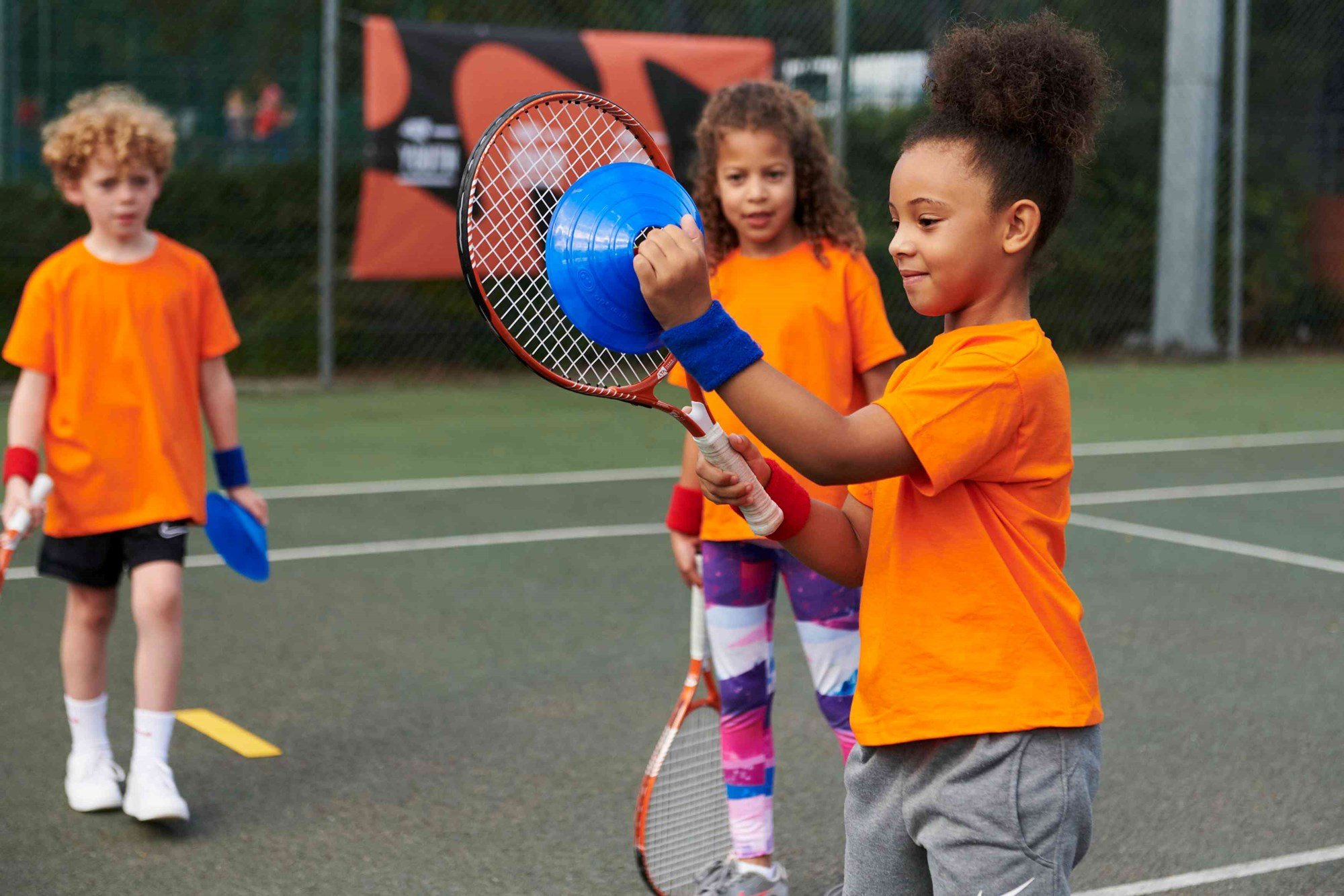 LTA Youth coaching session in action