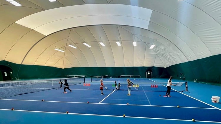 An inside look into the Cathie Community Tennis Centre located in Shropshire